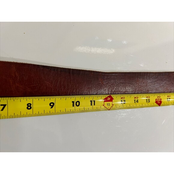 Levis Reversible Belt Brown Leather 1.5" Wide Nickle Buckle Size 36 - Picture 4 of 16